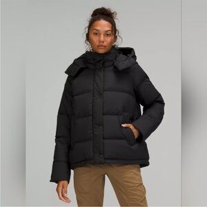 Lululemon Wunder Puff Cinchable Waist Jacket Black Size 12